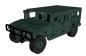 Preview: Hummer (HUMVEE) as 3D large wood model - drawing
